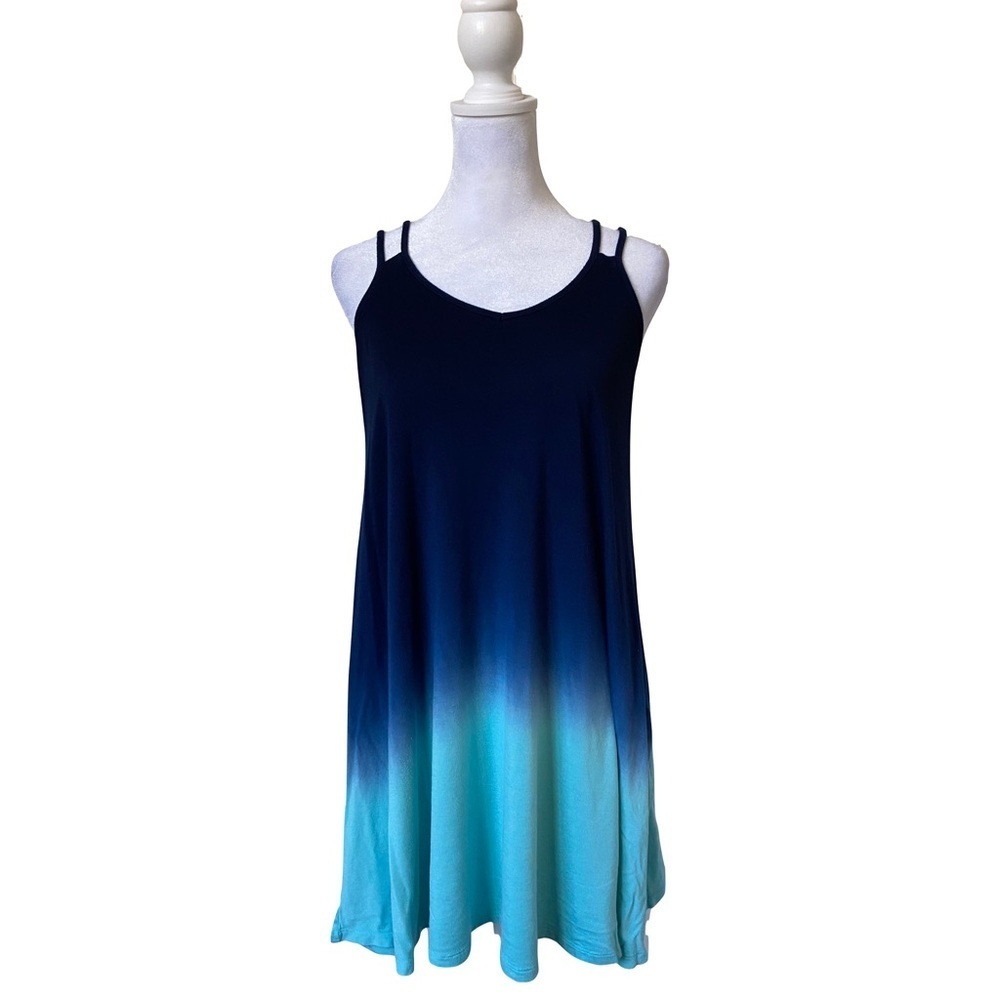 Saint Tropez Ombré Mini Dress with Dual Strap Shoulders Size XS